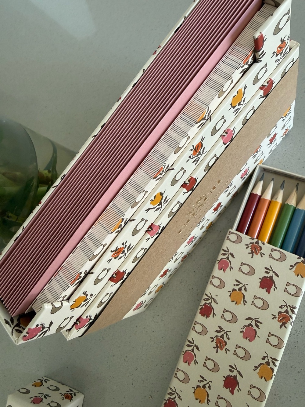 Coach stationary set with colored pencil set bundle new without tags attached - Picture 2 of 11